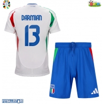 Italia Matteo Darmian #13 Bortedraktsett Barn EM 2024 Kortermet (+ Korte bukser)
